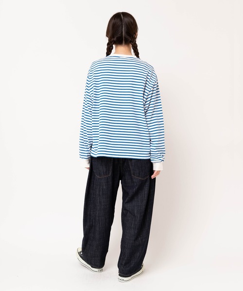 URCH RNA(アーチ アールエヌエー)の「R4195 コックさんの5ポケットパンツ(デニムパンツ・レディース・ワンウォッシュ/ナチュラル/グリーン系その他/ブラック/ブラック系その他/ブラック×ホワイト/ホワイト×ブラック・MEDIUM/LARGE)」の22枚目の写真