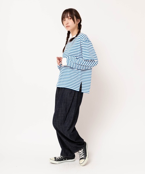 URCH RNA(アーチ アールエヌエー)の「R4195 コックさんの5ポケットパンツ(デニムパンツ・レディース・ワンウォッシュ/ナチュラル/グリーン系その他/ブラック/ブラック系その他/ブラック×ホワイト/ホワイト×ブラック・MEDIUM/LARGE)」の21枚目の写真
