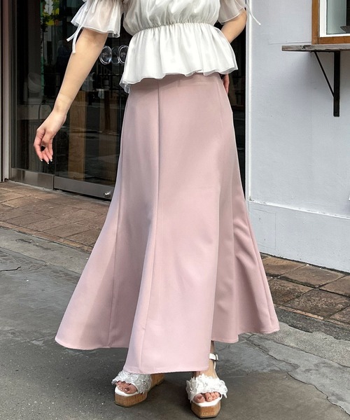 INGNI（イング）の「バックレースアップマーメイドスカート／Ｂ（スカート・レディース・ピンク/グレー/ブラック/ライトベージュ/サックスブルー/ブラック系その他3・FREE）」の6枚目の写真