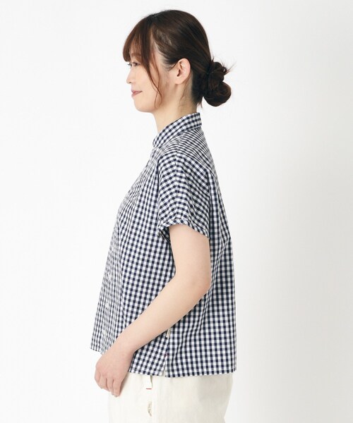 LAURA ASHLEY(ローラアシュレイ)の「【日本製/ワンマイルウエア】ラウンドカラーブラウス(シャツ/ブラウス・レディース・ブルー系その他3/ホワイト・38)」の12枚目の写真