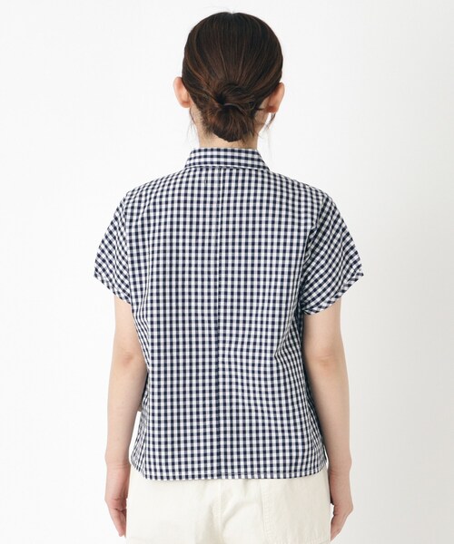 LAURA ASHLEY(ローラアシュレイ)の「【日本製/ワンマイルウエア】ラウンドカラーブラウス(シャツ/ブラウス・レディース・ブルー系その他3/ホワイト・38)」の13枚目の写真