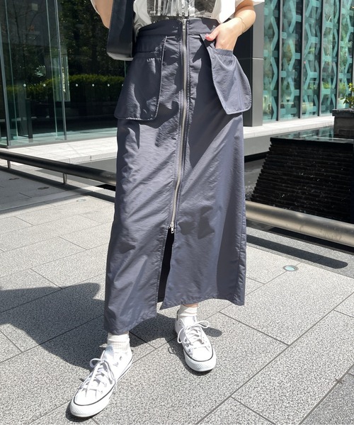 ナイロン ツイルミック ススカート MOUSSY | NYLON CARGO スカート (スカート(ロング) ) |SHEL'TTER