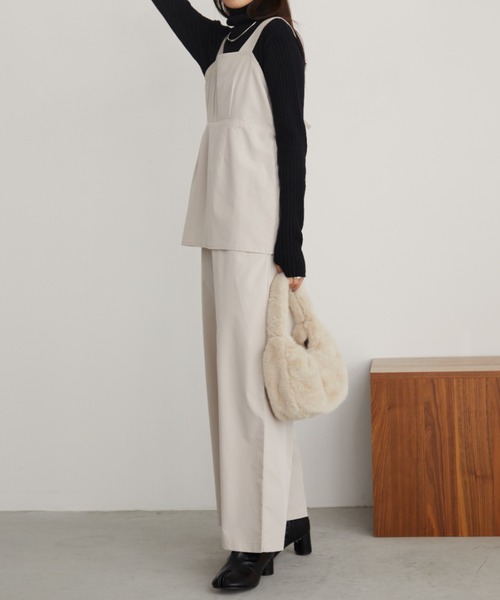 Aunt Marie's（アントマリーズ）の「ビスチェレイヤードオールインワン（つなぎ/オールインワン・レディース・ブラック/アイボリー・MT/FREE）」の15枚目の写真