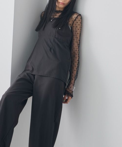 Aunt Marie's（アントマリーズ）の「ビスチェレイヤードオールインワン（つなぎ/オールインワン・レディース・ブラック/アイボリー・MT/FREE）」の12枚目の写真