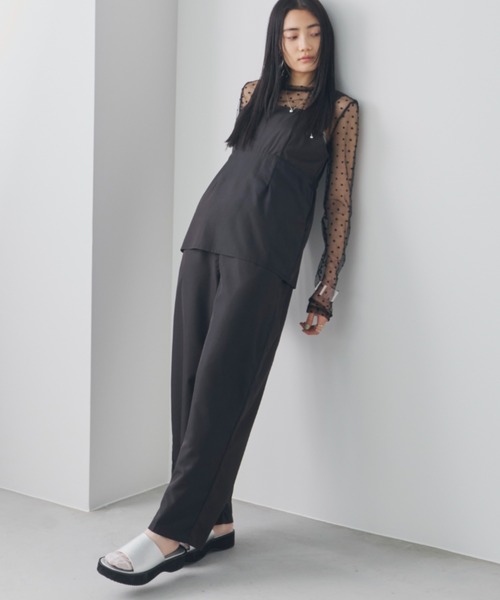 Aunt Marie's（アントマリーズ）の「ビスチェレイヤードオールインワン（つなぎ/オールインワン・レディース・ブラック/アイボリー・MT/FREE）」の7枚目の写真