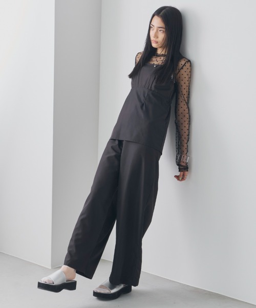 Aunt Marie's（アントマリーズ）の「ビスチェレイヤードオールインワン（つなぎ/オールインワン・レディース・ブラック/アイボリー・MT/FREE）」の8枚目の写真