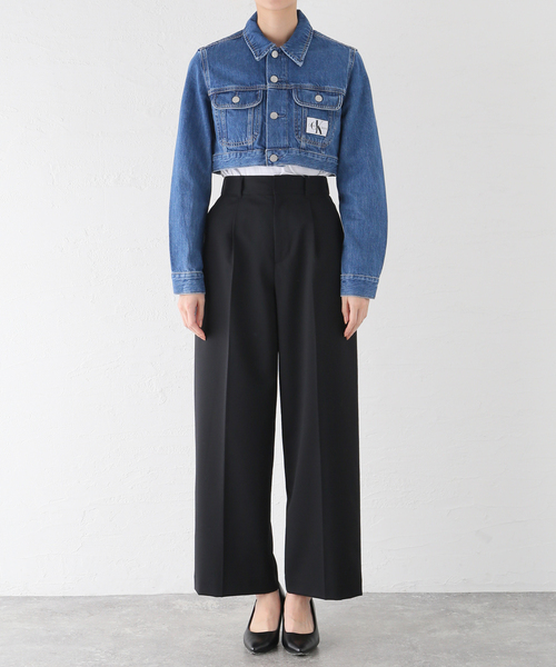 【Calvin Klein Jeans / カルバン クライン ジーンズ】 AR- EXTRA CROP 90S DENIM JKT