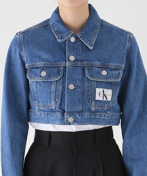 【Calvin Klein Jeans / カルバン クライン ジーンズ】 AR- EXTRA CROP 90S DENIM JKT