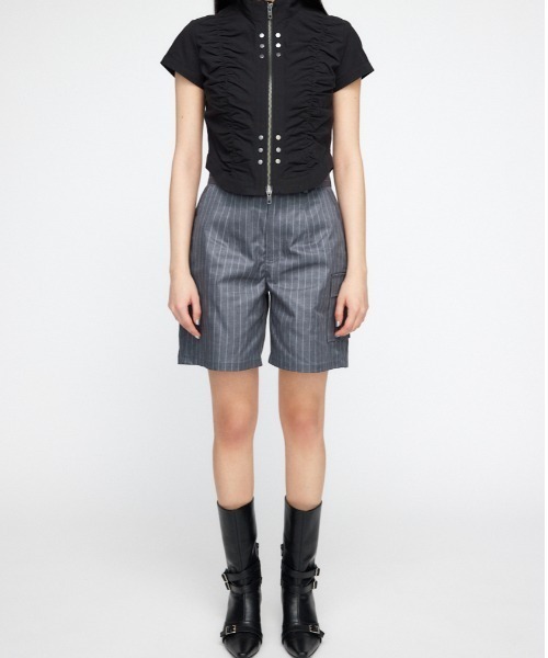 LAGUA GEM(ラグアジェム)の「STRIPE HALF パンツ(その他パンツ・レディース・ブラック/グレー・X-SMALL/SMALL/MEDIUM)」の11枚目の写真