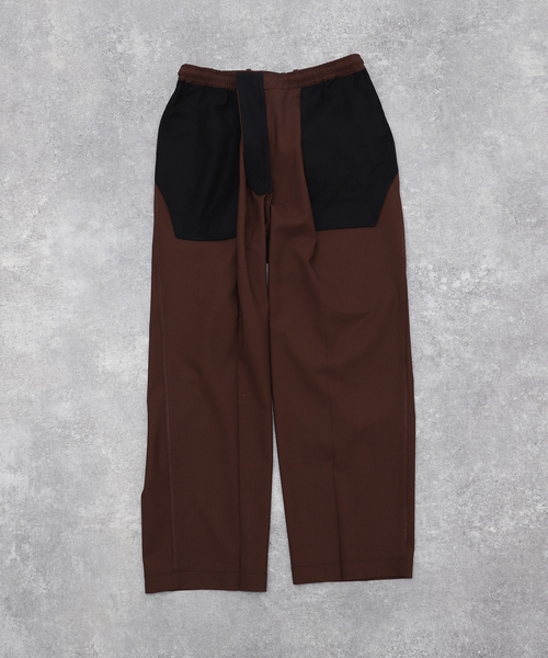 撥水】New 10month ソリッドブラック スラックス(セットアップ