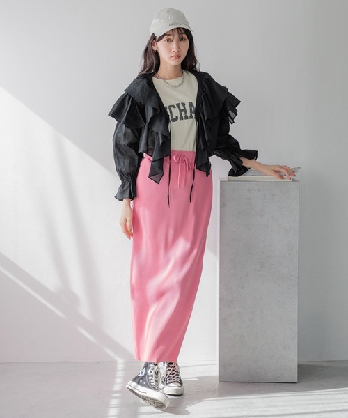 LOWRYS FARM（ローリーズファーム）の「コットンボイルフリルボレロＬＳ 991741（シャツ/ブラウス・レディース・ホワイト/その他/ブルー/ブラック・FREE）」の19枚目の写真