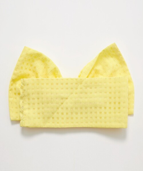 green label relaxing（グリーンレーベルリラクシング）の「GLR 浴衣 ストライプ×ツバキ（浴衣・キッズ・オフホワイト/ネイビー・S/M/L）」の8枚目の写真