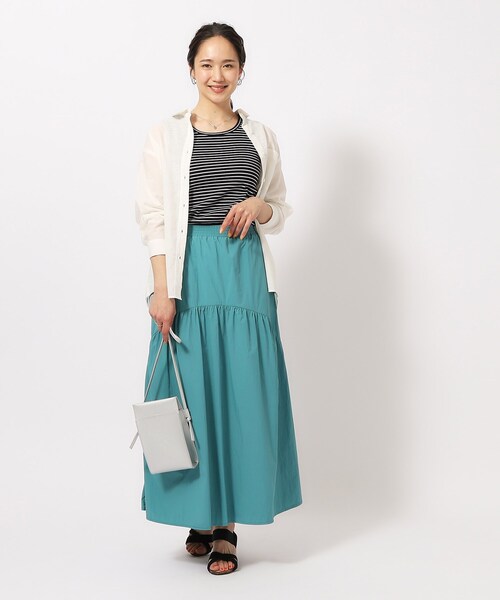 SHOO・LA・RUE（シューラルー）の「◆テレコリブボーダータンクトップ（タンクトップ・レディース・ホワイト系3/ブラック系2・02/03/04）」の9枚目の写真