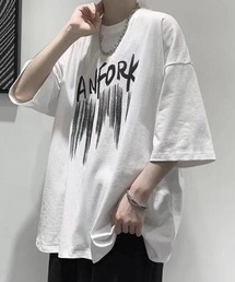 ビッグシルエット デザインプリント 半袖Tシャツ