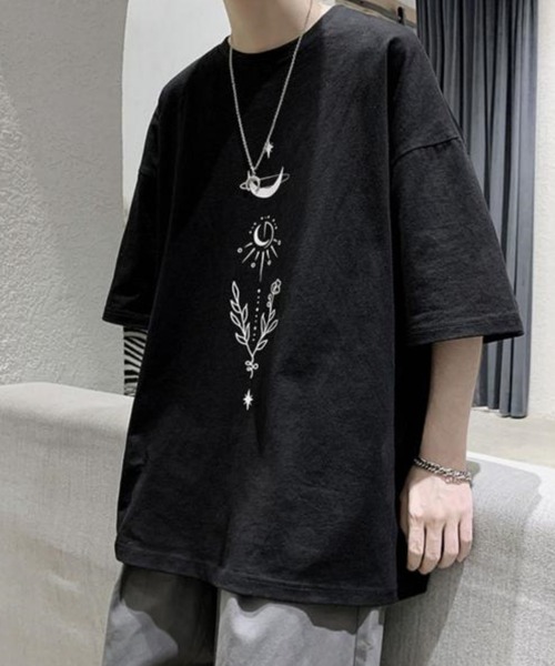 Anchor Smith(アンカー スミス)の「ビッグシルエット デザインプリント 半袖Tシャツ(Tシャツ/カットソー・メンズ・グレー系4/ホワイト系4/グリーン系4/グレー系1/ブラック系3/ブラック系1/グレー系3/グレー系2/ホワイト系2/ホワイト系1/ブラック系4/ブラック系2/ホワイト系3/パープル系4・L/M/XL)」の7枚目の写真