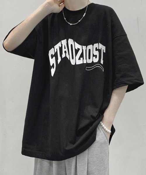 Anchor Smith(アンカー スミス)の「ビッグシルエット デザインプリント 半袖Tシャツ(Tシャツ/カットソー・メンズ・グレー系4/ホワイト系4/グリーン系4/グレー系1/ブラック系3/ブラック系1/グレー系3/グレー系2/ホワイト系2/ホワイト系1/ブラック系4/ブラック系2/ホワイト系3/パープル系4・L/M/XL)」の8枚目の写真