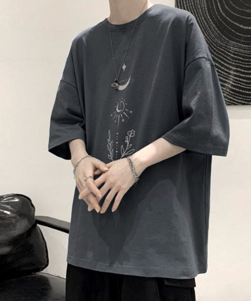 Anchor Smith(アンカー スミス)の「ビッグシルエット デザインプリント 半袖Tシャツ(Tシャツ/カットソー・メンズ・グレー系4/ホワイト系4/グリーン系4/グレー系1/ブラック系3/ブラック系1/グレー系3/グレー系2/ホワイト系2/ホワイト系1/ブラック系4/ブラック系2/ホワイト系3/パープル系4・L/M/XL)」の11枚目の写真