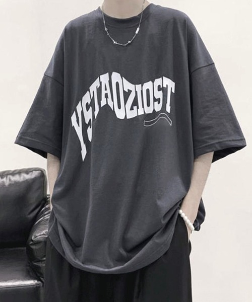 Anchor Smith(アンカー スミス)の「ビッグシルエット デザインプリント 半袖Tシャツ(Tシャツ/カットソー・メンズ・グレー系4/ホワイト系4/グリーン系4/グレー系1/ブラック系3/ブラック系1/グレー系3/グレー系2/ホワイト系2/ホワイト系1/ブラック系4/ブラック系2/ホワイト系3/パープル系4・L/M/XL)」の12枚目の写真