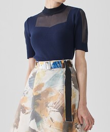 UNITED TOKYO | クレールシアーハーフニット(ニット/セーター)