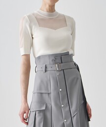 UNITED TOKYO | クレールシアーハーフニット(ニット/セーター)