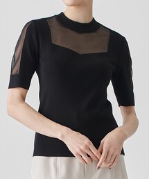 UNITED TOKYO | クレールシアーハーフニット(ニット/セーター)