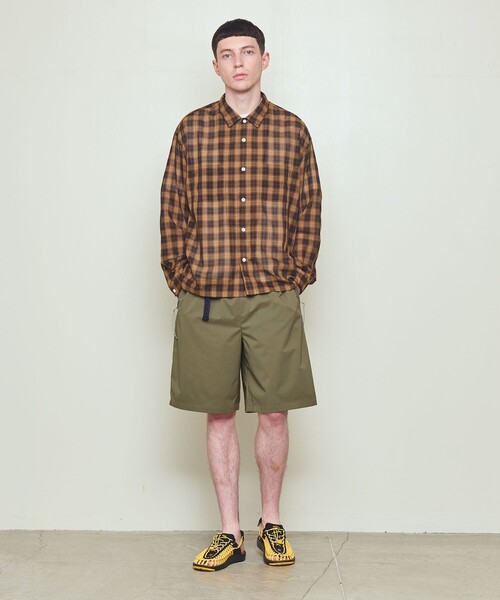 UNITED ARROWS & SONS(ユナイテッドアローズアンドサンズ)の「<mita sneakers × UNITED ARROWS & SONS> LT/WTHR EASY SHORTS/ショーツ(その他パンツ・メンズ・オリーブ/ブラック・XL/L/M/S)」の2枚目の写真