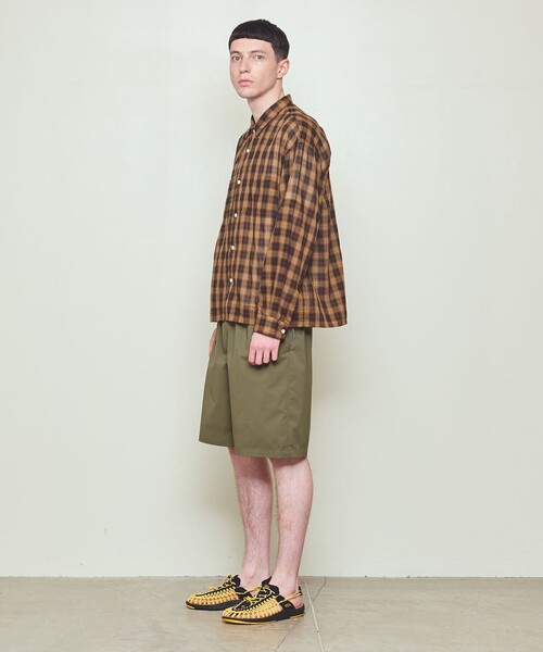 UNITED ARROWS & SONS(ユナイテッドアローズアンドサンズ)の「<mita sneakers × UNITED ARROWS & SONS> LT/WTHR EASY SHORTS/ショーツ(その他パンツ・メンズ・オリーブ/ブラック・XL/L/M/S)」の3枚目の写真