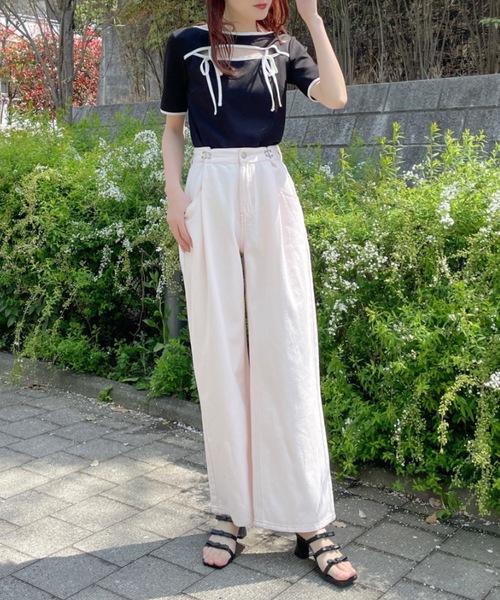 one wayザッカ（ワンウェイザッカ）の「リボンベルトミュールサンダル（サンダル・レディース・ブラック/アイボリー/シルバー・SMALL/X-LARGE/LARGE/MEDIUM）」の9枚目の写真