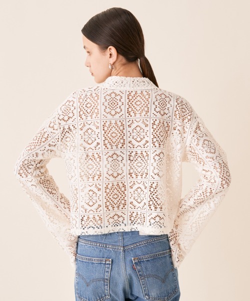 Solace（ソレイス）の「パネルレースカンフーブラウス（シャツ/ブラウス・レディース・ブラック/アイボリー・FREE）」の17枚目の写真