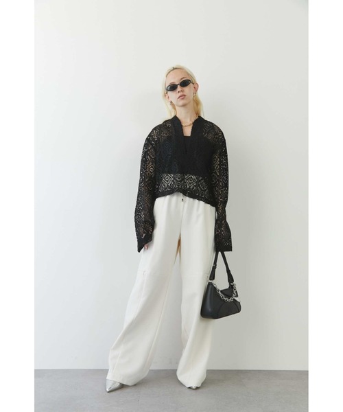 Solace（ソレイス）の「パネルレースカンフーブラウス（シャツ/ブラウス・レディース・ブラック/アイボリー・FREE）」の14枚目の写真