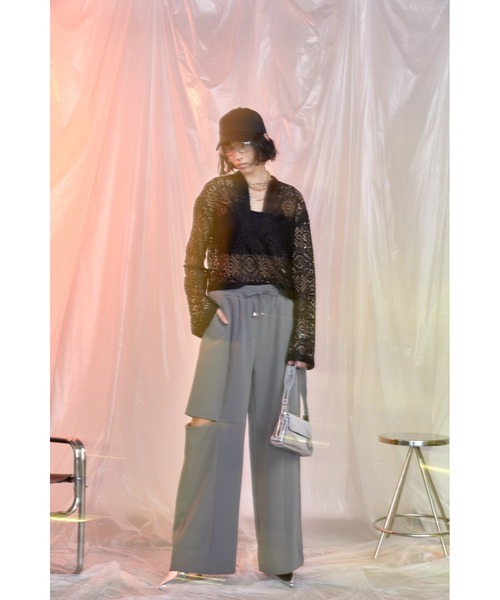 Solace（ソレイス）の「パネルレースカンフーブラウス（シャツ/ブラウス・レディース・ブラック/アイボリー・FREE）」の11枚目の写真