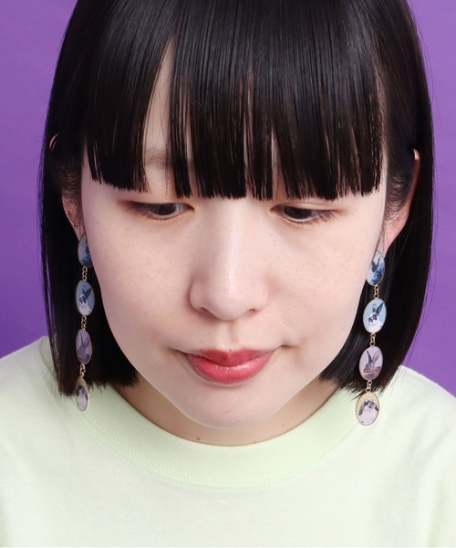 didizizi(ディディジジ)の「ラビットポートレートピアス/イヤリング(ピアス(両耳用)・レディース・ゴールド/ゴールド系その他・FREE)」の3枚目の写真
