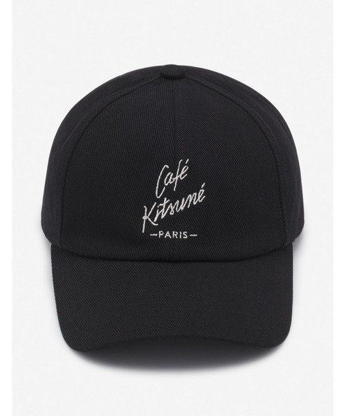 CAFE KITSUNE 6P CAP NEW SHAPE / キツネ キャップ ☆メゾンキツネ☆Unisex Cafe Kitsune 6P Cap New Shape☆大人気