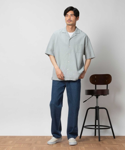 BACK NUMBER(バックナンバー)の「BACK NUMBER(バックナンバー)バスケット半袖開襟シャツ(シャツ/ブラウス・メンズ・ケリーグリーン/オフホワイト/ネイビー・S/フリー/XL/L/M)」の8枚目の写真