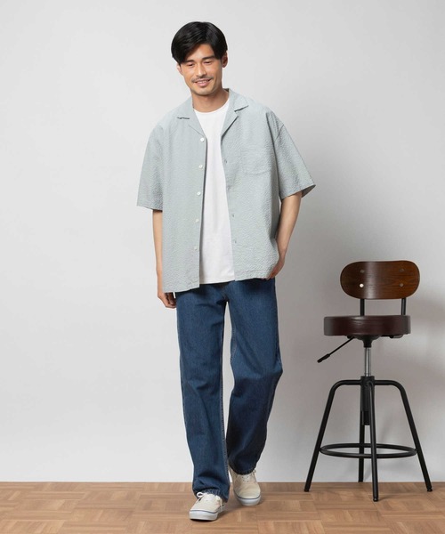 BACK NUMBER(バックナンバー)の「BACK NUMBER(バックナンバー)バスケット半袖開襟シャツ(シャツ/ブラウス・メンズ・ケリーグリーン/オフホワイト/ネイビー・S/フリー/XL/L/M)」の9枚目の写真