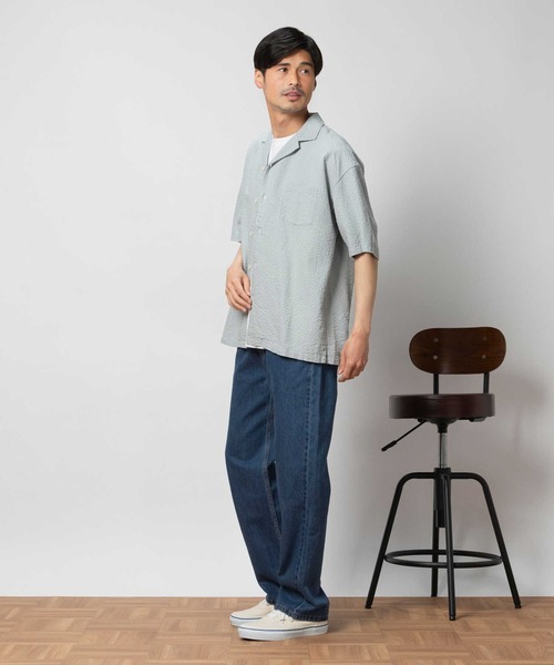 BACK NUMBER(バックナンバー)の「BACK NUMBER(バックナンバー)バスケット半袖開襟シャツ(シャツ/ブラウス・メンズ・ケリーグリーン/オフホワイト/ネイビー・S/フリー/XL/L/M)」の10枚目の写真