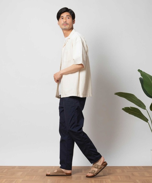 BACK NUMBER(バックナンバー)の「BACK NUMBER(バックナンバー)バスケット半袖開襟シャツ(シャツ/ブラウス・メンズ・ケリーグリーン/オフホワイト/ネイビー・S/フリー/XL/L/M)」の6枚目の写真