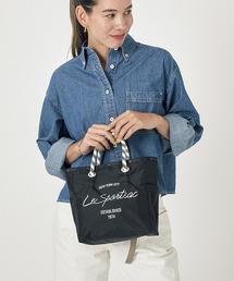 LeSportsac（レスポートサック）の「MEDIUM 2 WAY TOTE 2WAYブラックスクリプト（トートバッグ・メンズ）」