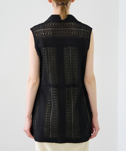 ROPE' PICNIC（ロペピクニック）の「レースミリタリージレ（ベスト・レディース・ホワイト/ブラック・38）」の20枚目の写真