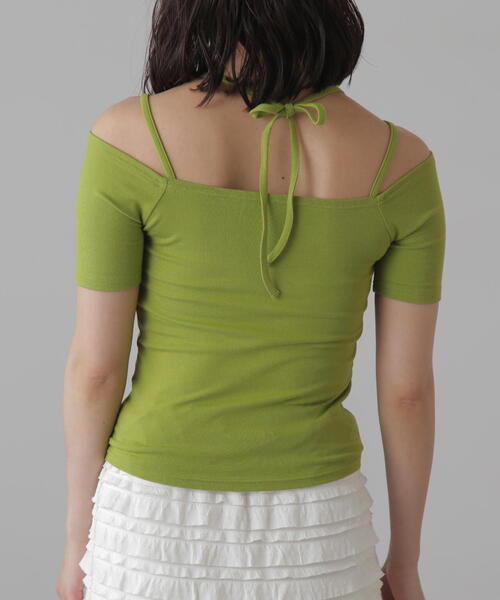 FREE'S MART（フリーズマート）の「◆オフショルホルターネックカットソー（Tシャツ/カットソー・レディース・ブラック/ブラック系その他/ホワイト系その他/ライトグリーン/ホワイト・FREE）」の21枚目の写真