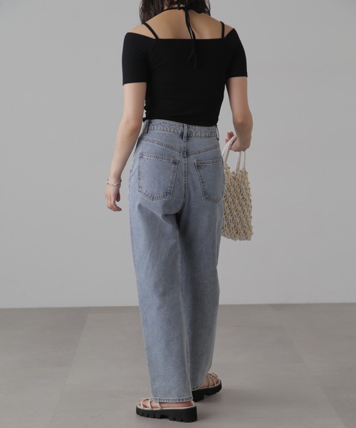 FREE'S MART（フリーズマート）の「◆オフショルホルターネックカットソー（Tシャツ/カットソー・レディース・ブラック/ブラック系その他/ホワイト系その他/ライトグリーン/ホワイト・FREE）」の20枚目の写真