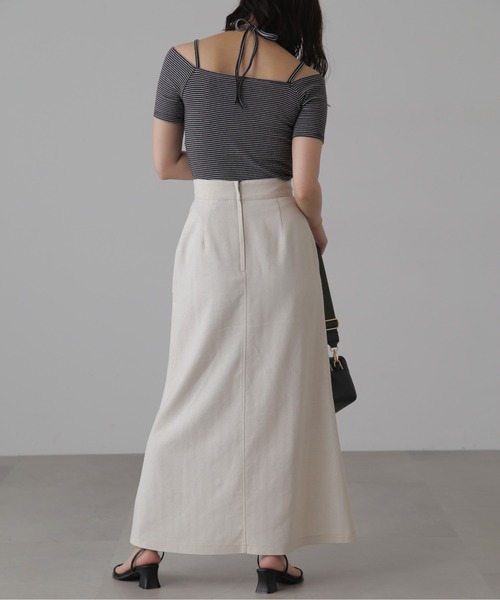 FREE'S MART（フリーズマート）の「◆オフショルホルターネックカットソー（Tシャツ/カットソー・レディース・ブラック/ブラック系その他/ホワイト系その他/ライトグリーン/ホワイト・FREE）」の14枚目の写真