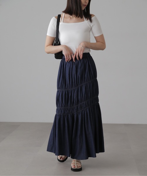 FREE'S MART（フリーズマート）の「◆オフショルホルターネックカットソー（Tシャツ/カットソー・レディース・ブラック/ブラック系その他/ホワイト系その他/ライトグリーン/ホワイト・FREE）」の7枚目の写真