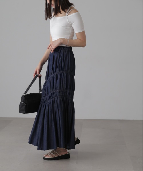 FREE'S MART（フリーズマート）の「◆オフショルホルターネックカットソー（Tシャツ/カットソー・レディース・ブラック/ブラック系その他/ホワイト系その他/ライトグリーン/ホワイト・FREE）」の10枚目の写真