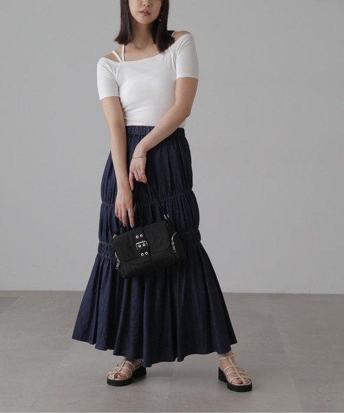 FREE'S MART（フリーズマート）の「◆オフショルホルターネックカットソー（Tシャツ/カットソー・レディース・ブラック/ブラック系その他/ホワイト系その他/ライトグリーン/ホワイト・FREE）」の8枚目の写真