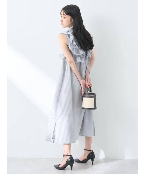 earth music&ecology（アースミュージックアンドエコロジー）の「SET2点シャーリングビスチェ×シャツワンピース（シャツワンピース・レディース・サックスブルー/グレー系その他/ブルー系その他6/ベージュ系その他2・FREE）」の17枚目の写真