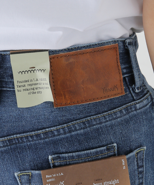 IENA（イエナ）の「YANUK/ヤヌーク LEA BOYS STRAIGHT PHB デニムパンツ 57124231（デニムパンツ・レディース・コバルトブルー・25/23/24/22）」の8枚目の写真