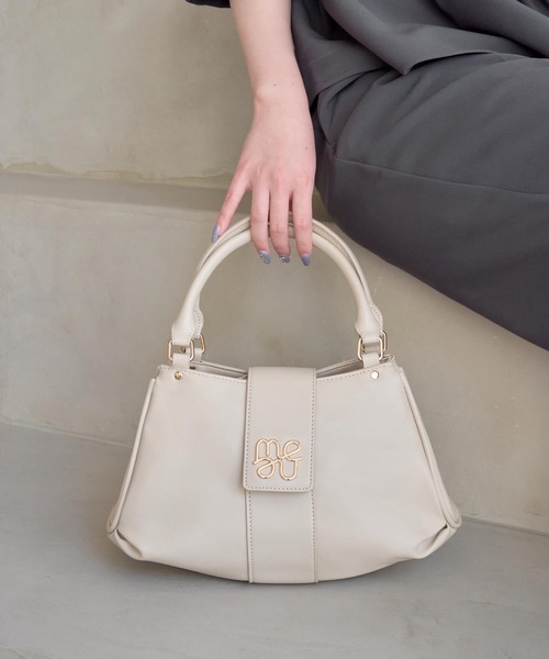 mellowneon（メロウネオン）の「2wayロゴベルトバッグ/ハンドバッグ/ボストンバッグ/ショルダーバッグ（ハンドバッグ・レディース・ベージュ/ブラウン/ブラック/アイボリー・FREE）」の15枚目の写真