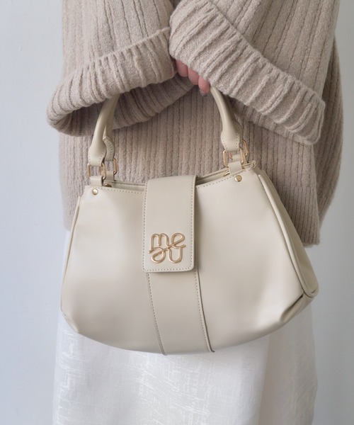 mellowneon（メロウネオン）の「2wayロゴベルトバッグ/ハンドバッグ/ボストンバッグ/ショルダーバッグ（ハンドバッグ・レディース・ベージュ/ブラウン/ブラック/アイボリー・FREE）」の16枚目の写真