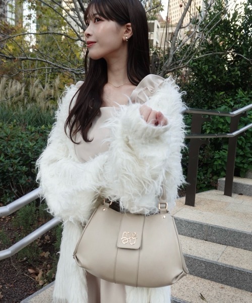 mellowneon（メロウネオン）の「2wayロゴベルトバッグ/ハンドバッグ/ボストンバッグ/ショルダーバッグ（ハンドバッグ・レディース・ベージュ/ブラウン/ブラック/アイボリー・FREE）」の17枚目の写真